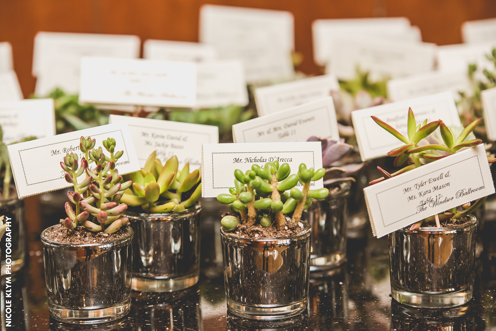 reception place cards