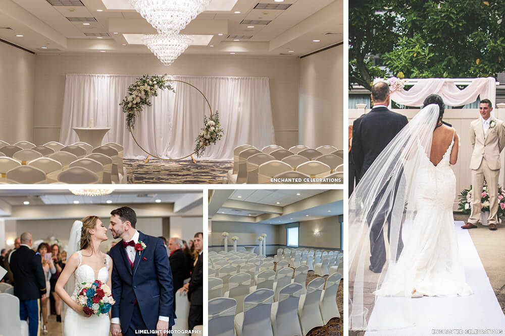 Indoor and outdoor wedding ceremonies at this Toms River wedding venue